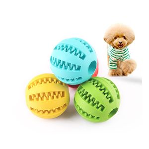 1 pièces jouets pour chiens de compagnie balles de nettoyage des dents en forme de pastèque jouets à mâcher des dents balles en caoutchouc jeu interactif balles de nourriture qui fuient