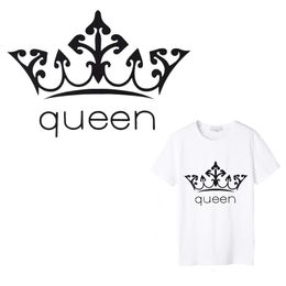 Patchs de fleurs brodés Queen Queen, 1 pièce, pour vêtements, bricolage, transferts thermiques de chaleur en vinyle pour t-shirt, autocollants 245R