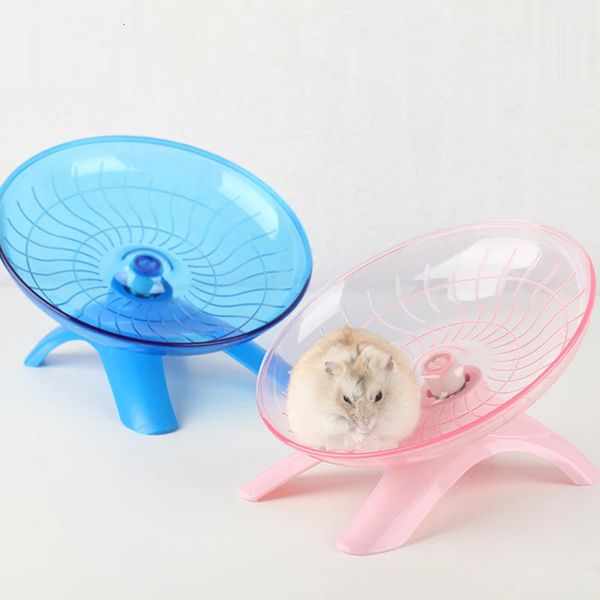 1 PCS Color al azar Pet Hamster Flying Saucer Ejercicio Squirrel Wheel Hámster Hamster Round Disc Rat Toy Accesorios de animales pequeños 240516