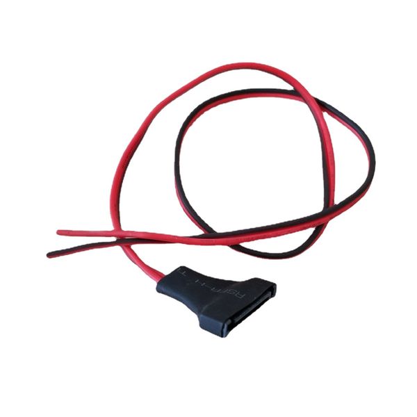 1 Uds SATA Splitter 1 a 2 Cable de extensión de alimentación pelado del extremo trasero