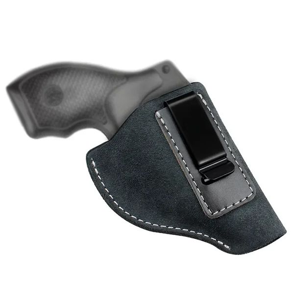 1 PCS Holster tactique furtif résistant aux rayures en cuir à chute douce pour les sports de plein air