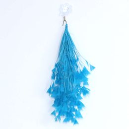 Fleur de plumes de dinde, 1 pièce, pour coiffure, plumes naturelles, décoration de fête de mariage, accessoires artisanaux, couvre-chef Plumas