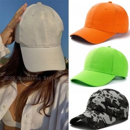 1 pièces casquette unisexe décontracté plaine acrylique casquette de baseball chapeaux réglables pour femmes hommes casquette hip hop rue papa chapeau en gros 220701