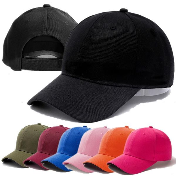 1 Pz Berretto Unisex Casual Plain Acrilico Baseball Snapback regolabile per donna Uomo Hip Hop Street Dad Hat all'ingrosso