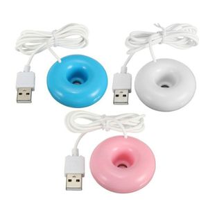 1 Uds. Minihumidificador de escritorio Usb para oficina, purificador de aire portátil, humidificadores creativos de Donut, minipulverizador