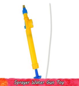 1 pc's waterpistool spuitspeelgoed voor kinderflesinterface milieu -diy druk water sproeier pistool speelgoed zwemmen strand feestspel gard63440033