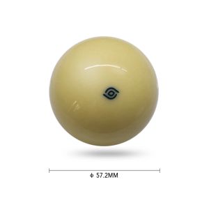 1 PCS White Cue Ball 57.2 mm billar bola cue bola cueball bola de entrenamiento bola de práctica 1 pieza