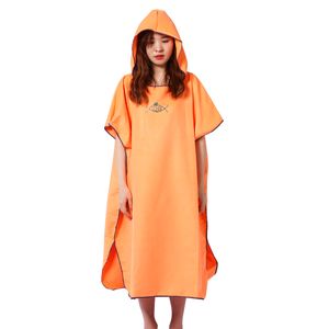 1 pcs femmes hommes microfibres à séchage à séchage unisexe à la plage serviette à vide serviette de surf poncho avec combinaison à capuche pour baignade de baignade