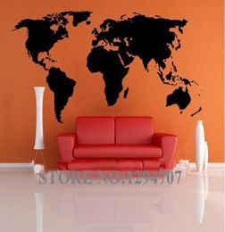 1 PCShuge 200x90cm CCR1103 Big Global World Map Atlas Vinyl Wall Art Decal Sticker3090617