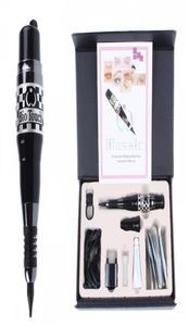 1 KIT DE MÁQUINA DE MOSAICO de maquillaje permanente, tapas de agujas para pistola de tatuaje, kits completos de tatuajes cosméticos para tatuar cejas, delineador de ojos y labios 4330447