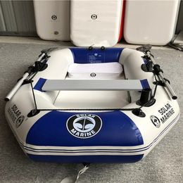 1 persoon 175 cm roeien opblaasbare PVC -vissersboot kajak kano vlot reukhy hovercraft luchtdek bodem met gratis accessoires 240409