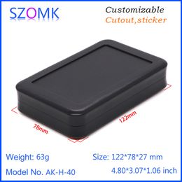 1 pieza 122*78*27 mm SZOMK Plastic Box Electronics Recinto Handheld Project Box Caja de equipo de servicio de procesamiento de plástico
