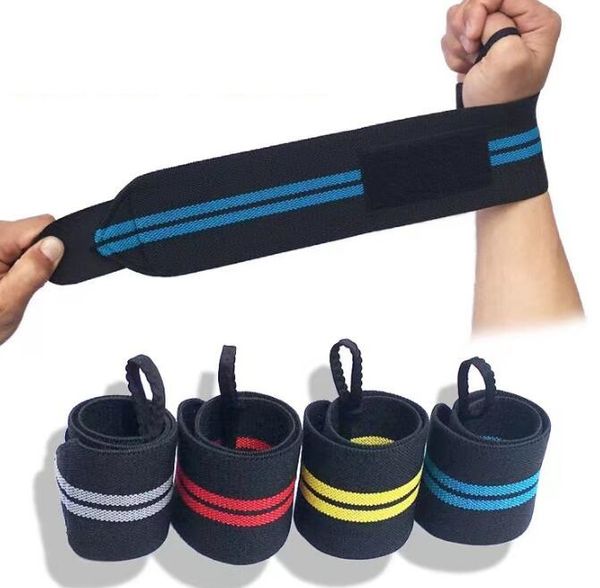 Support de poignet réglable Bandage Gym Haltérophilie Entraînement Haltérophilie Gants Bar Grip Barbell Poignets Wraps Protège-poignets