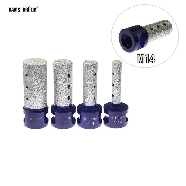 1 pieza Diamante soldado Ruedas abrasivas Tontas de dedos M14 RAMER DE MANDILLA ANGLE PARA PIEDRA MABLE MABLE CERMINA CERMING CREMING BRIMING