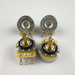 1 stuk CTS 250k messing korte bus splitste schacht grote audio potentiometer (pot) voor elektrische gitaar / bas