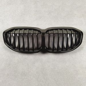 Front Bumper Mesh Grill Grilles voor B-MW 1 Serie F40 Carbon Look Auto Parts Accessoires ABS Materiaal Glanzend Zwart Auto Grille