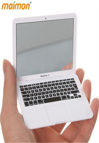 1 pièce Novelty MacBook Air Makeup Mirror Notebook Mini Pocket Mirror Mirror Cosmetic Mirrors5246313