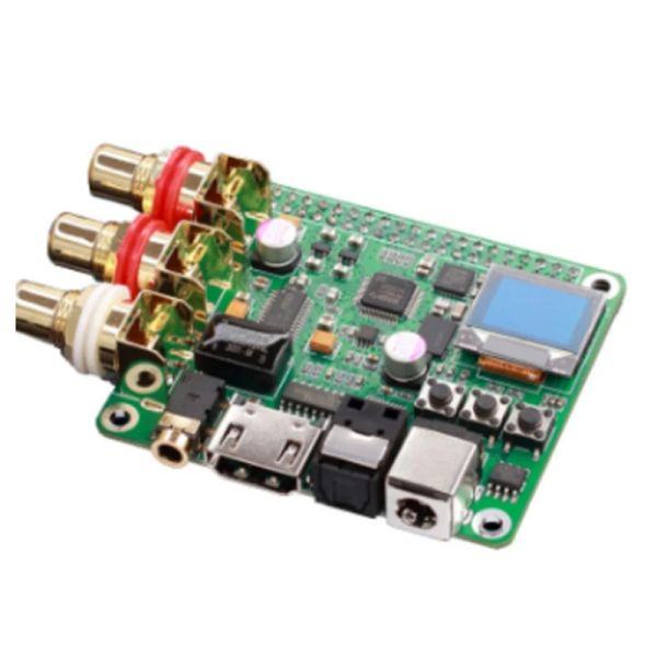 1 pièce Raspberry Pi DAC audio décodeur Carte de décodeur audio pour Raspberry Pi 3B 3B + 4B