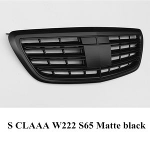 Calandres automatiques ABS de qualité supérieure, 1 pièce, pour classe S W222 S65, Chrome/brillant/noir mat, Grille d'admission d'air avant