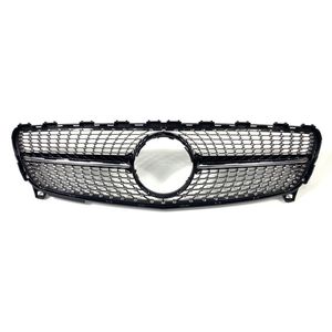 1 stuk Topkwaliteit ABS Diamond Style Nier Mesh Grilles voor een Klasse W176 Auto Front Bumper Grill Grille