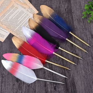 1 pièces Lytwtw's Stationery Cute Feather School Office Supplies Ballpoint Pen Gift Sweet Pretty Lovely Personality Styling