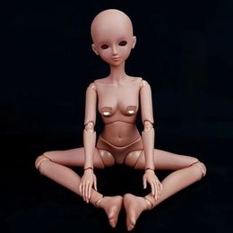 1 pièce peau bronzée 1/3 Bjd poupée 60 cm femme tête de poupée accessoires multi-articulations corps mobile filles habiller jouet 240301