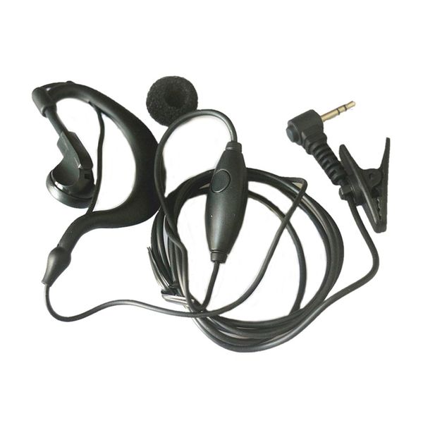 1 broche 2.5mm G-forme casque écouteur micro pour Motorola Talkabout Radio XTR série XTR446 XTL446 PMR446 M1000 EM100R EM1020R talkie-walkie