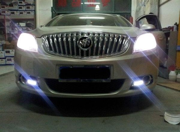 1 psairlot Super brillante OSRAM LED Chips luz LED de conducción diurna DRL con cubierta de luz antiniebla para Buick Excelle GT Verano LED antiniebla 7978351