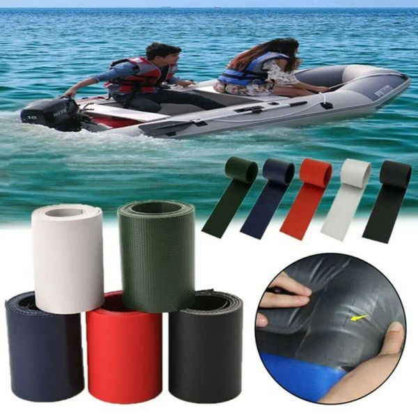 1 rouleau 50 * 1000 mm bateau gonflable kayak spécial trou dommageant trou de réparation en PVC