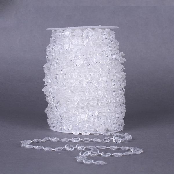 1 rouleau Acrylique Cristal Perle Rideau 33FT Guirlande Diamant Acrylique Cristal Perle Rideau De Mariage DIY Partie Décoration pour la maison