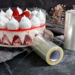 1 rol cake surround film transparante cake kraag keuken acetaat cake chocolade snoep voor cake bakken duurzaam 8 cm*10m/10 cm*10m