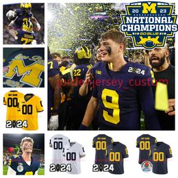 1 Roman Wilson 0 Mike Sainristil Michigan Wolverines Championnat national Maillots de football 2 Blake Corum 9 J. J. McCarthy 94 Kris Jenkins 12 Chris Evans 23 Tyree Kinnel