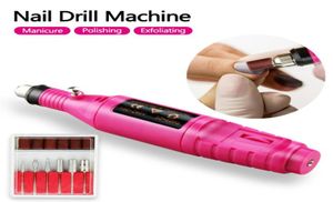 1 ensemble 20000 tr/min professionnel électrique perceuse à ongles Machine Nail Art stylo pédicure outils fraisage Gel vernis dissolvant manucure Cutters5899045