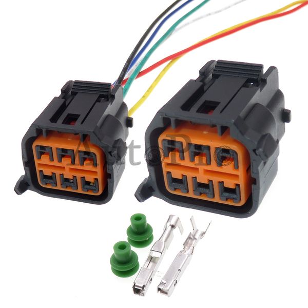 1 SET SET 6 THE TRO CONSEIL AUXILLES Câble Câble Waterproofur Auto lampe Auto Ligne de boîtier Connecteur pour Hyundai Kia HP066-06021