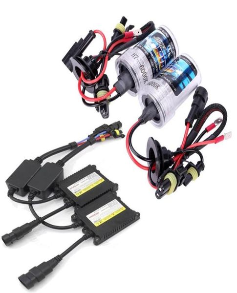 1 Juego de luz única HID automática 55W H7 6000k 8000K Kit de balasto delgado bombilla de Xenón HID 12V faro de alta potencia 3484283