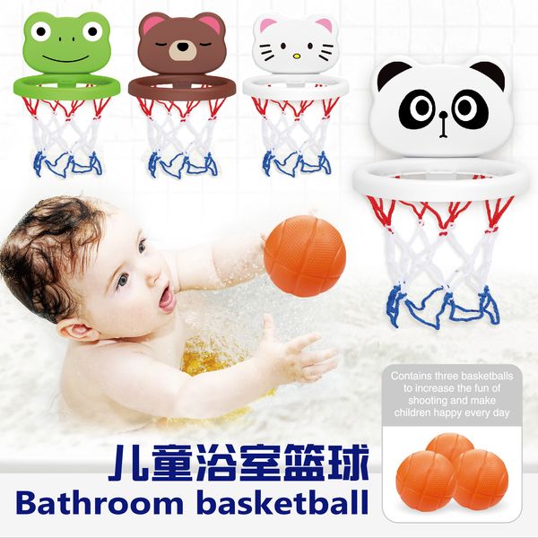 1 ensemble de buts de basket-ball ensembles enfants Mini mignon petit ours salle de bain jouet de tir sans emballage de boîte de vente au détail