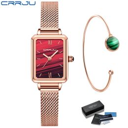 1 Juego de reloj de pulsera con correa de acero inoxidable auténtica, relojes de mujer de cuarzo japonés de malaquita verde, relojes de mujer de oro rosa y acero completo