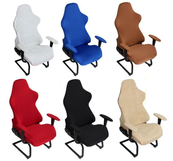 1 Set Gaming Chair Cover Spandex Office Couvre de chaise de chaise de fauteuil élastique Couvoirs de siège de fauteuil pour chaises informatiques Housse de chaise 22160963