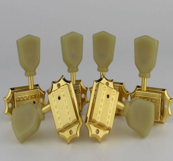 1 Set Grover Golden Tuning Pegs Pièces de guitare à tête machine pour les guitares électriques 3R3L4417573