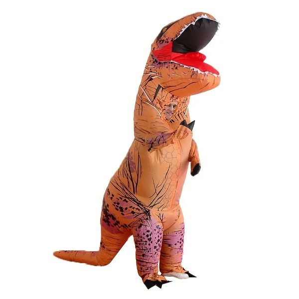 1 ensemble Halloween sans tête tyrannosaure Rex dinosaure vêtements gonflables Festival bal fête drôle gonflable Costume Cosplay tenue