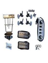 1 Set Hofner HCT500 Serie Elektrische Bas Kits Tuners Pickups Trapeze Staartstuk Bedieningspaneel1811629