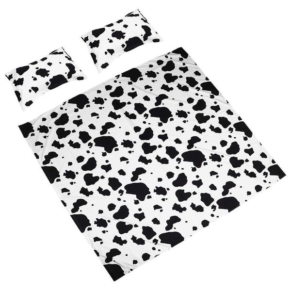 1 set de la cubierta de la colcha de la funda de almohada para el hogar Práctico para ropa de cama de tres piezas