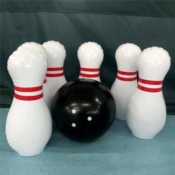 1 ensemble gonflable Bowling Ball Kids Family Lawn Yard jeu jouet bowling costume jeu jouet balle extérieur sports d'intérieur bébé bowling jouets