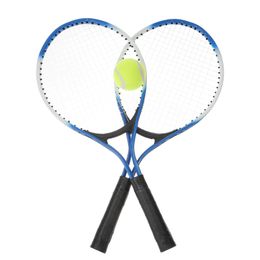 1 set Kids Tennis Racket Metal Badminton Racquet con un juego deportivo educativo para niños para niños para al aire libre Black 240419