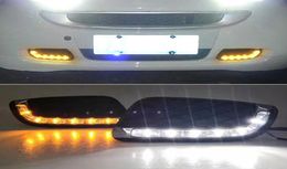 1 Set LED Car Drl Feux de jour pour Smart Fortwo 2008 2009 2010 Daylight Signal Fog Lampe Driving Light3343087