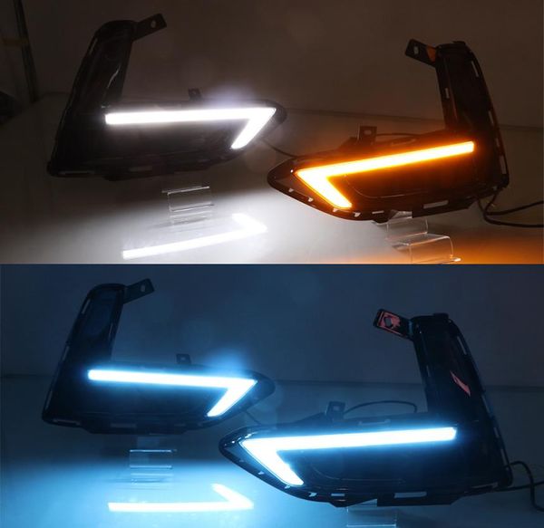 1 Juego de luz LED de conducción diurna, accesorios para coche, impermeable, 12V, DRL, lámpara antiniebla, decoración para Nissan Sentra Sylphy 2019 20202691254