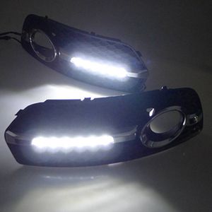 1 Set LED DRL Daytime Rijden Running Lights Daylight Mistlamp Cover Hole Light DRL voor AUDI Q5 2010 2011 2012 2013