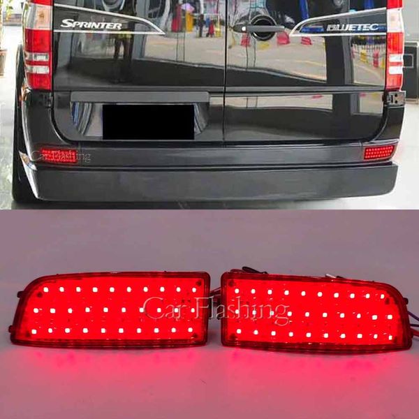 1 ensemble LED pare-chocs arrière réflecteur feu arrière frein antibrouillard pour Mercedes Benz Sprinter W906 06-18 pour VW Crafter 2006-2017