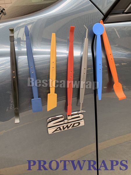 Kit d'outils de raclette magnétique de finition de bord, pour aimants d'enveloppe de voiture, outil de grattoir 295m 1 ensemble