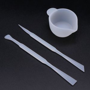 1 set mélange tasse de silicone moule époxy outils de résine de bricolage bijoux de fabrication de bâtons accessoires faits à la main